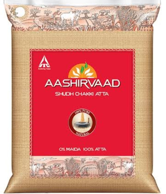 Aashirvaad Shudh Chakki Atta 5kg | Best Flour for Making Bread & Roti Drishti Trading