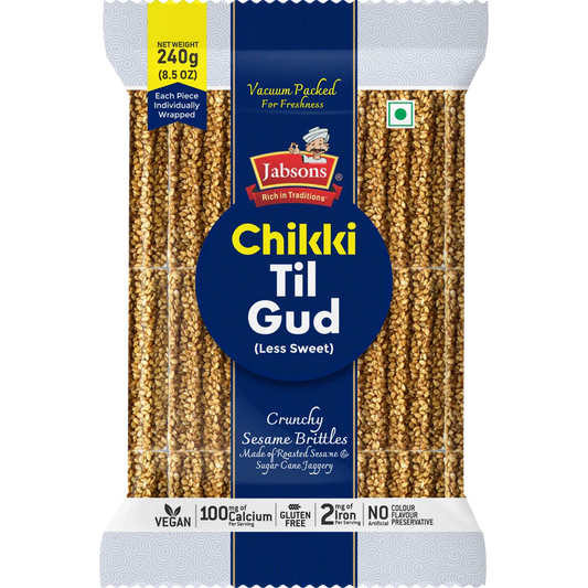 Jabsons Sesame Chikki 240g | Til and Gud Chikki Online Purchase Drishti Trading