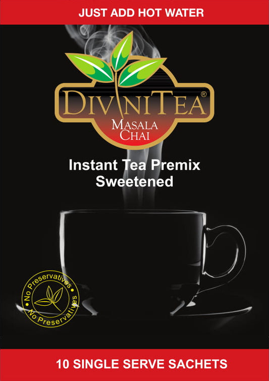Divinitea Instant Premix Masala Chai Unsweetened | Instant Masala Tea Drishti Trading