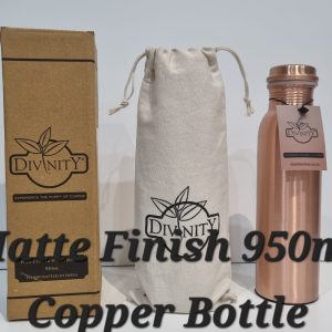 Pure Copper Water Bottle 950ml | Copper Bottle | Copper Water Bottles Drishti Trading