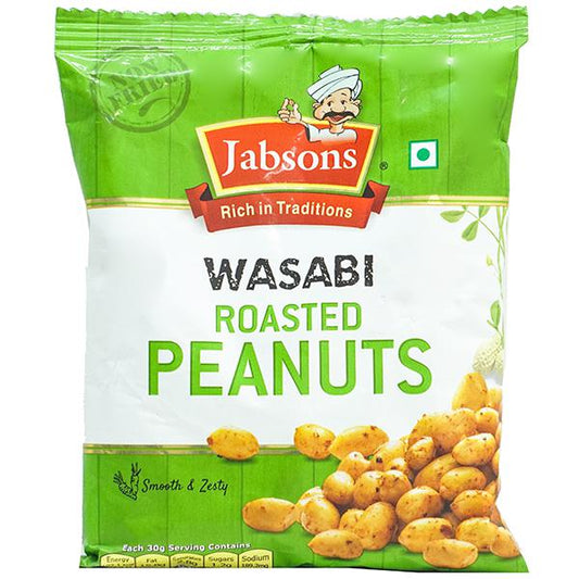 Jabsons Roasted Peanuts Wasabi 140g | Buy Spicy Wasabi Peanuts Online Drishti Trading