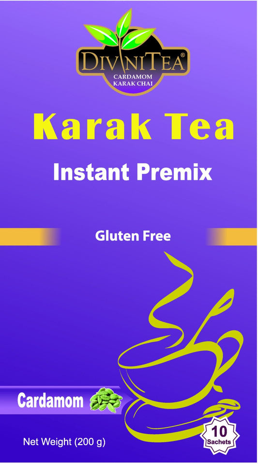 Divinitea Karak Chai Cardamom Sweetened | Karak Cardamom Tea Online Drishti Trading