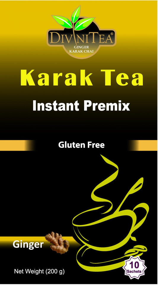 Divinitea Karak Chai Ginger Sweetened | Buy Ginger Karak Chai Sweetened Online Drishti Trading