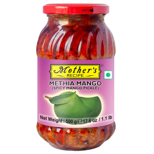 Mother's Recipe Methia Mango Pickle 500g | Mango Pickle Mothers Recipe Drishti Trading