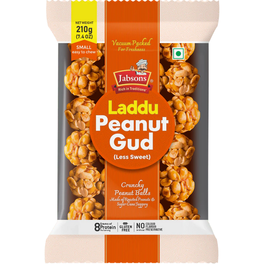 Jabsons Roasted Peanut Gud 210g | Peanut Brittle Balls Price & Online Buy Drishti Trading