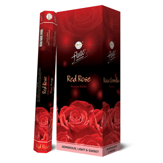 Cycle Flute Red Rose Incense | Rose Agarbatti & English Rose Incense Drishti Trading