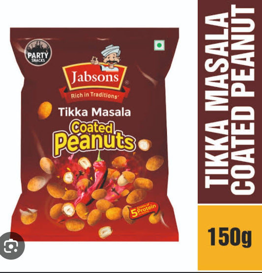 Jabsons Tikka Masala Coated Peanuts 150g | Buy Flavored Peanuts Online Drishti Trading
