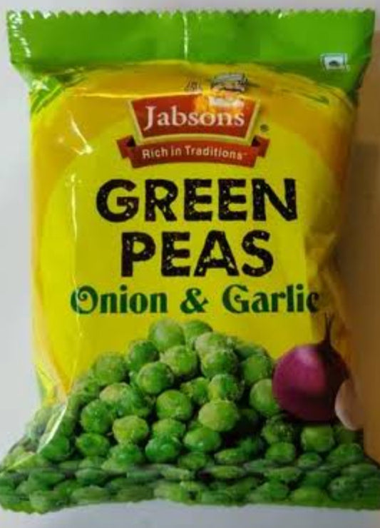 Jabsons Green Peas Onion Garlic 150g | Buy Crunchy Roasted Green Peas Drishti Trading