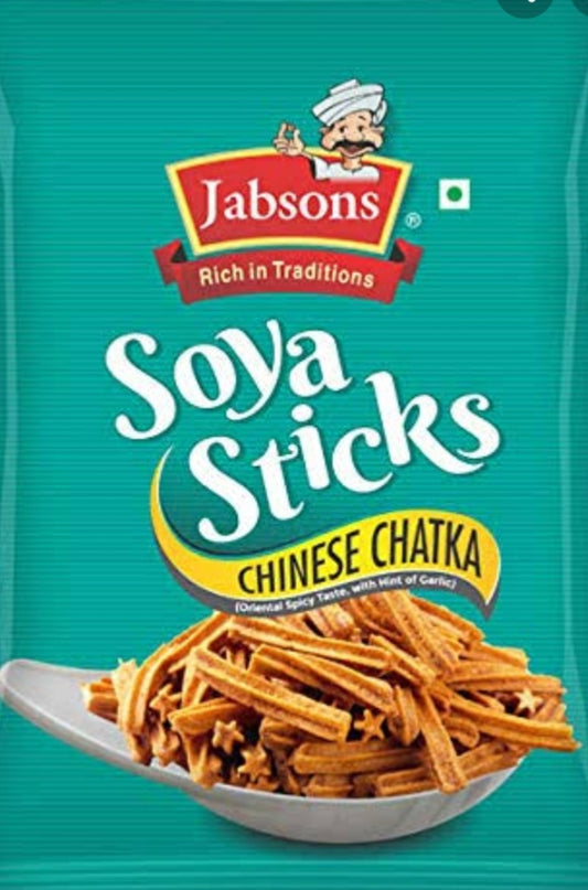 Jabsons Soya Sticks Chinese Chatka 180g | Buy Spicy Soya Snacks Online Drishti Trading