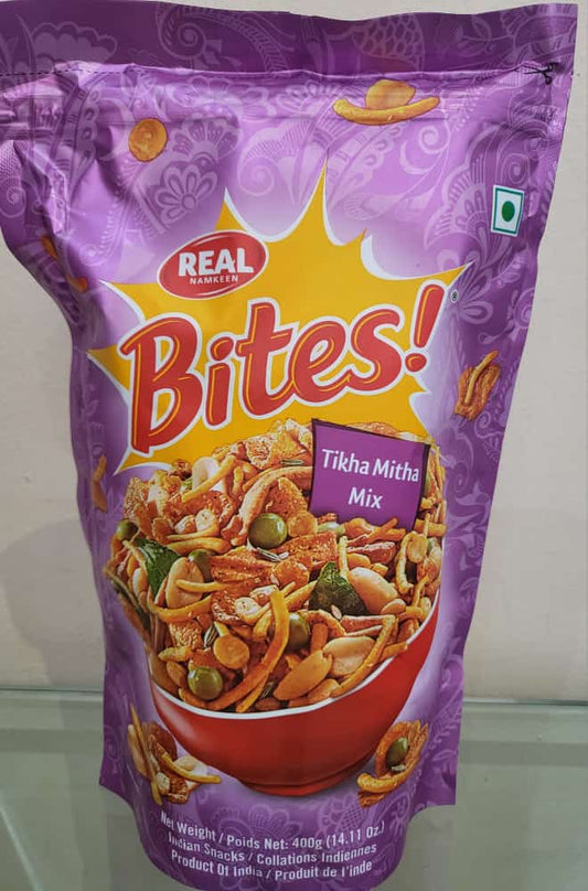 Real Namkeen Bites Thika Mitha Mix 400g | Best Snacks for Long Road Trips Drishti Trading