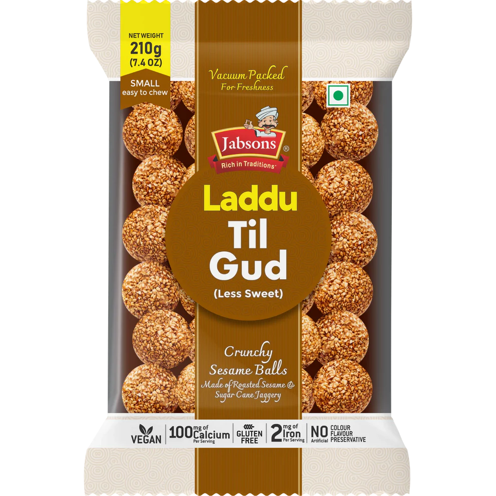 Jabsons Sesame Gud Laddu 210g | Where to Buy Sesame Sweet Balls Online Drishti Trading