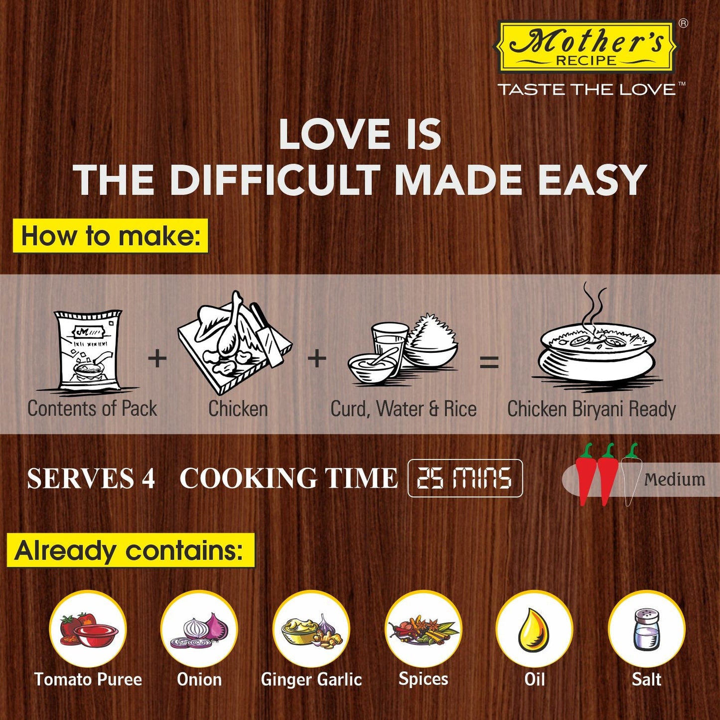 Mother's Recipe - Chicken Biryani Mix (100gm)
