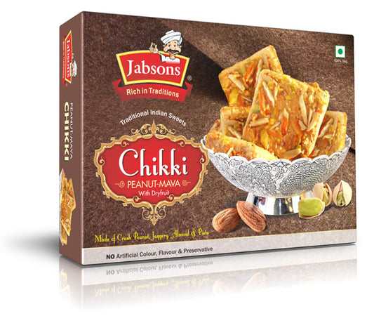 Jabsons - Chikki (Peanut Brittle) -Peanut Crush (200g)