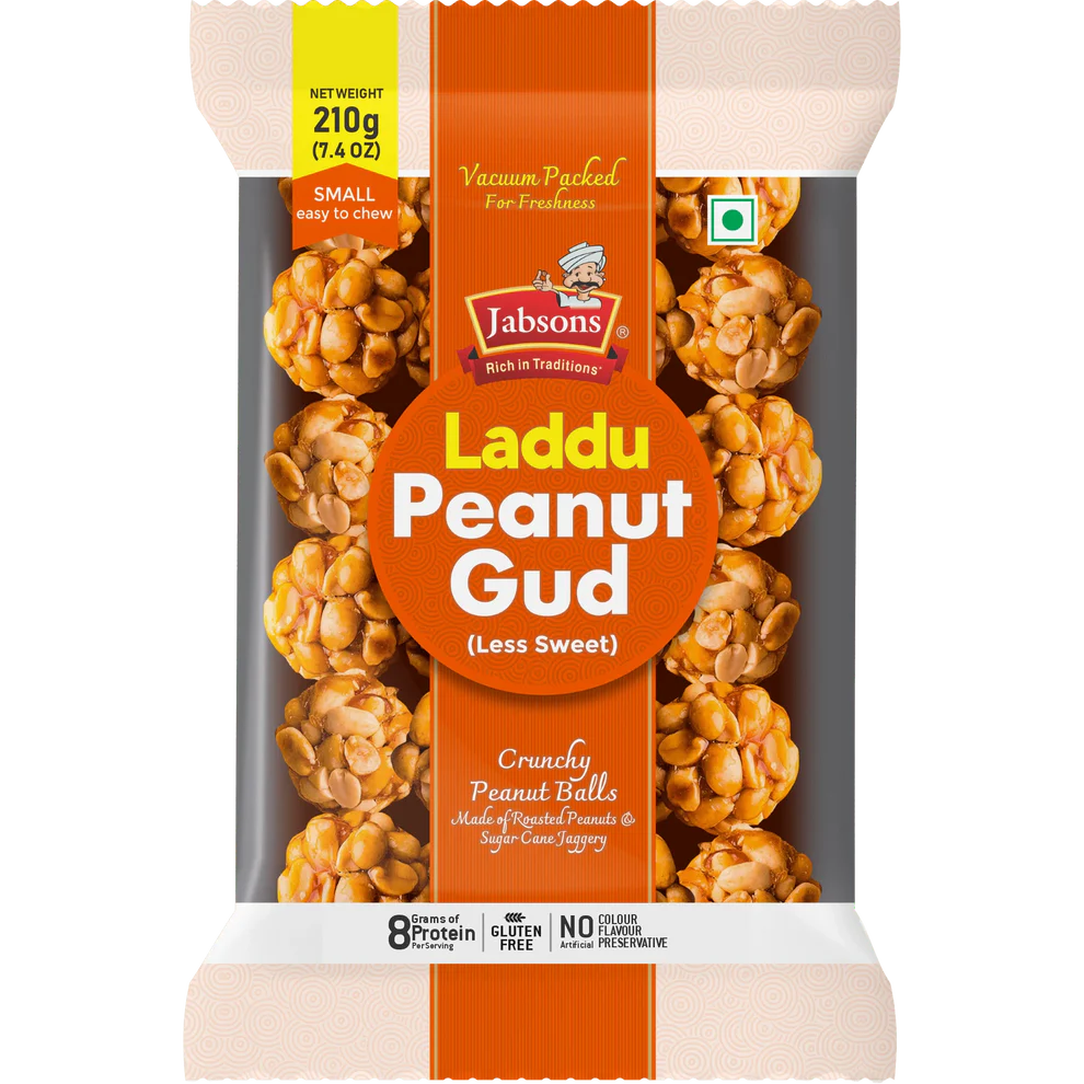 Jabsons - Roasted Peanut Gud (Peanuts britttle balls) (210g)