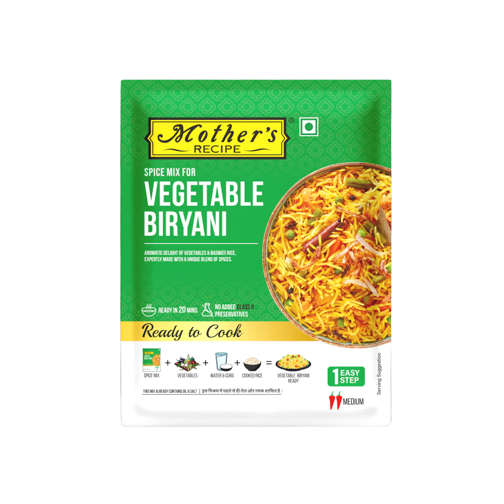 Mother's Recipe - Vegetable Biryani Spice Mix (75g)